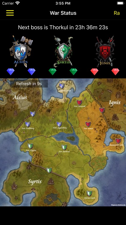 War Status for Regnum