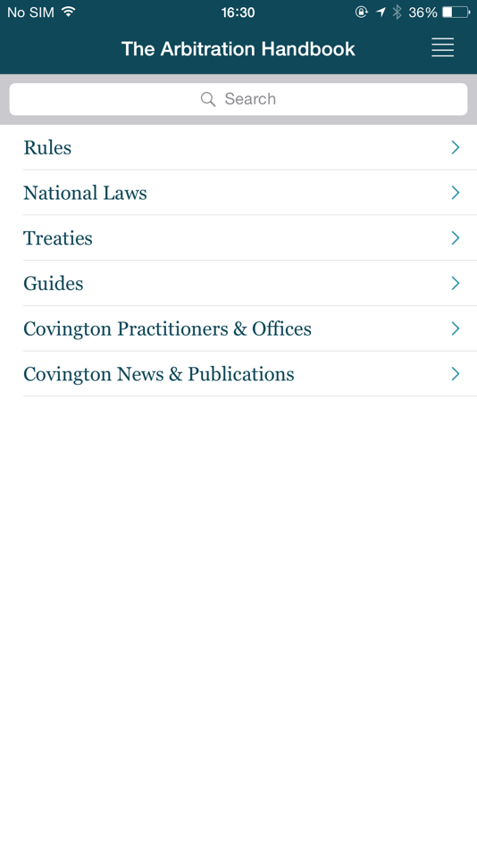 #2. Covington Arbitration Handbook (iOS) 由: Covington & Burling LLP