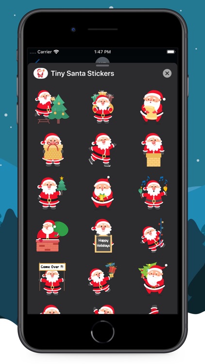 Tiny Santa Stickers screenshot-3