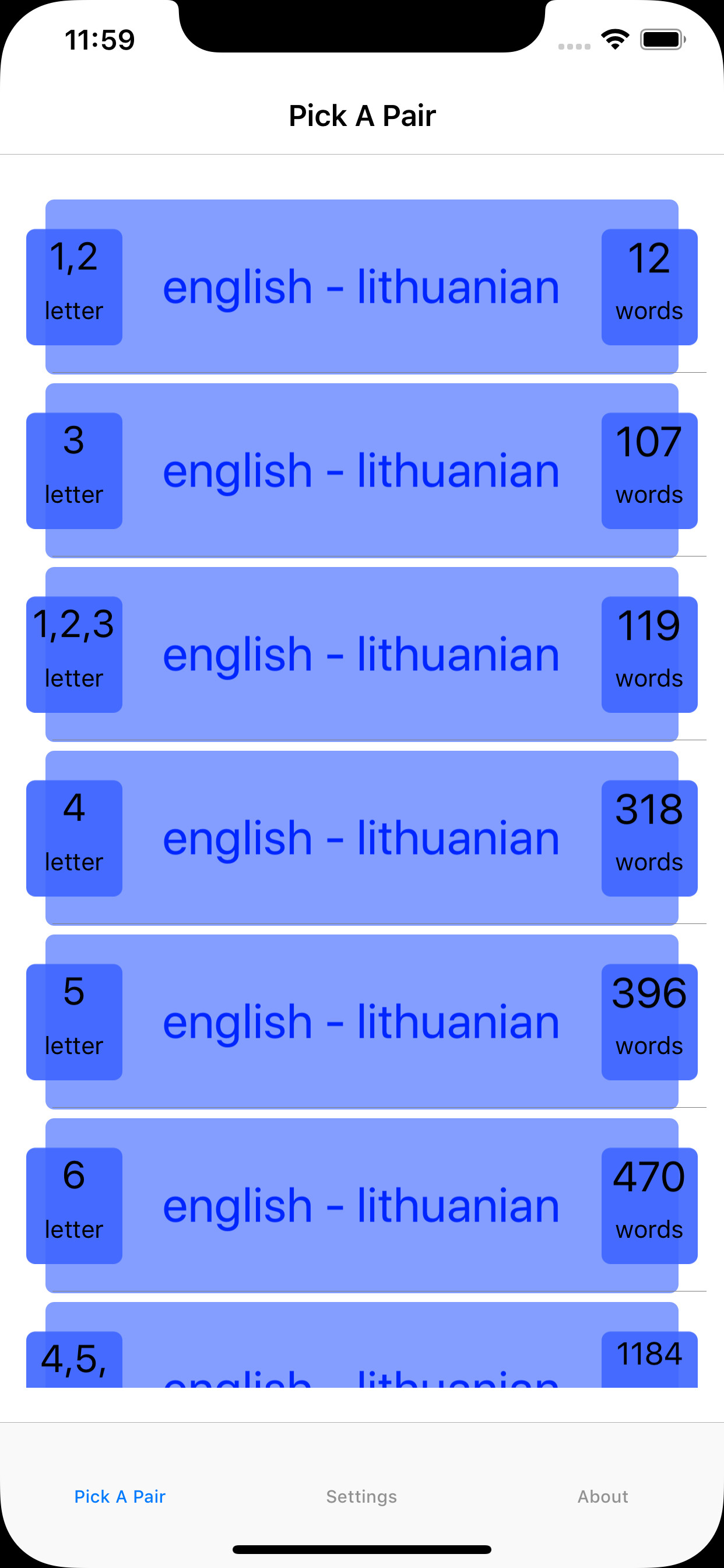 PickAPair Malay - English