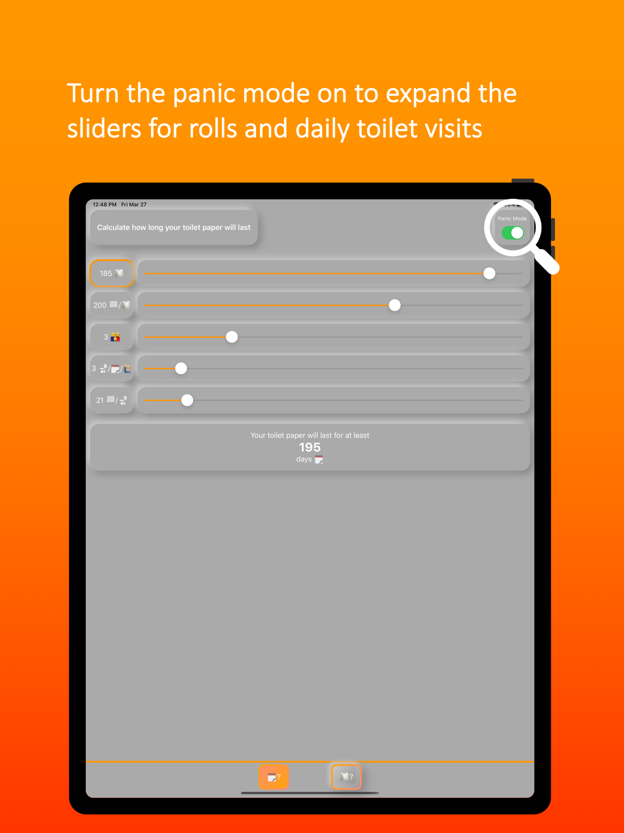 Toilet Paper Calculation screenshot 8