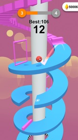 Jump Ball-Bounce On Tower Tile screenshot