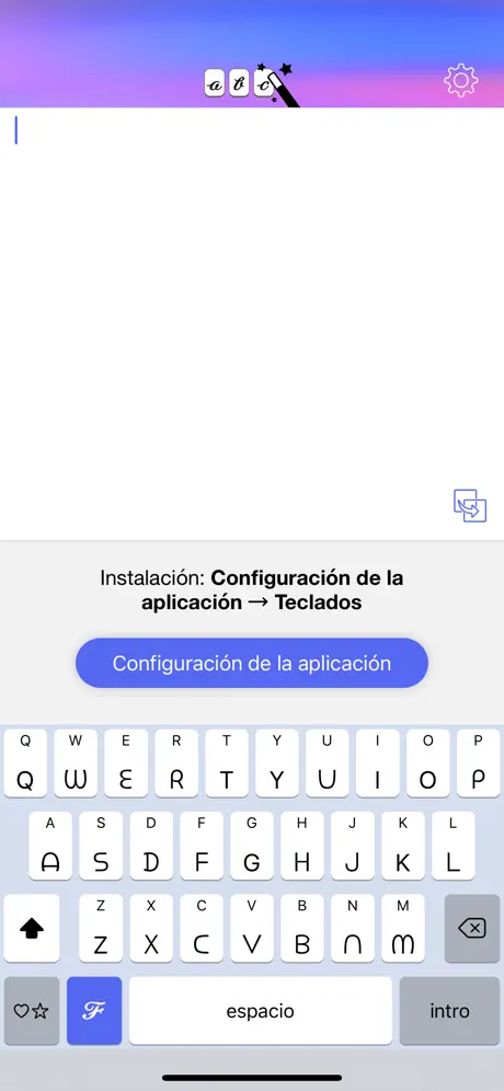 Text Designer Keyboard