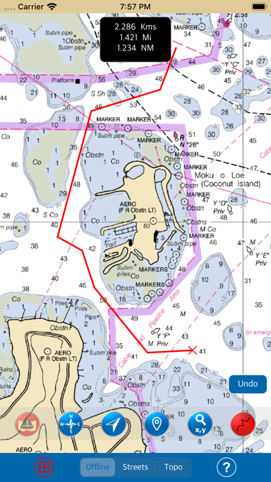 Screenshot #3 pour HAWAII ISLANDS – Marine Map