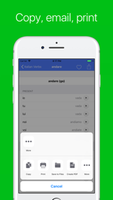 Italian Verb Conjugator Pro screenshot