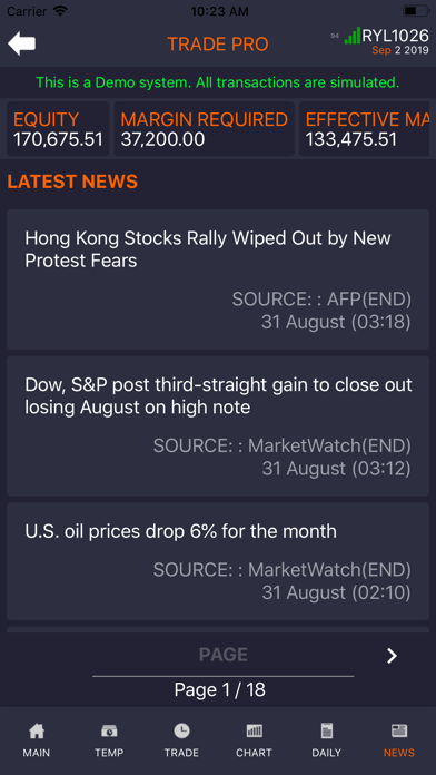 TradePro EquityworldFutures Screenshot