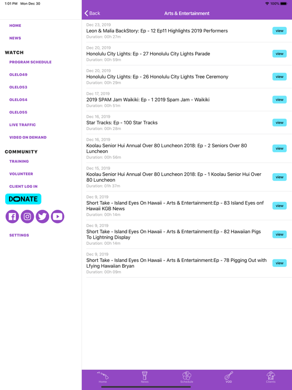 ‘Ōlelo iPad screenshot 2 - News app