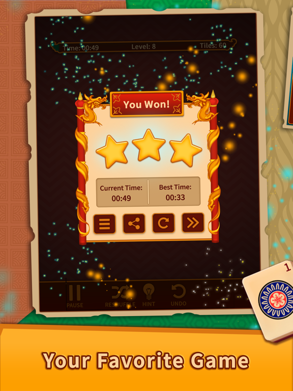 Mahjong Solitaire Puzzles iPad screenshot 5 - Games app