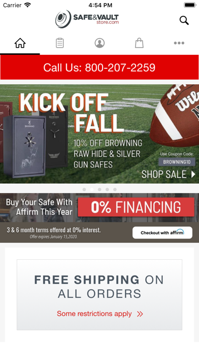 Safe and Vault Store.com Screenshot
