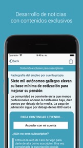 Faro de Vigo screenshot