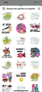 Stickers de saludos en español screenshot #2 for iPhone