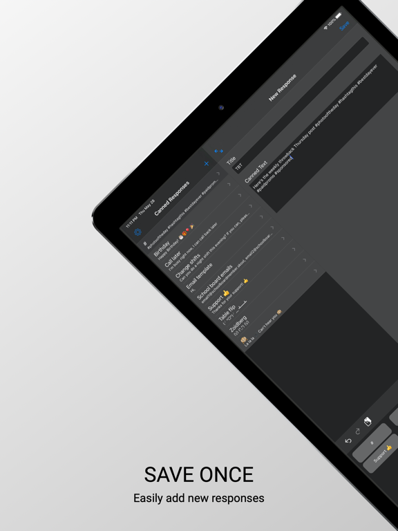 Screenshot #5 pour Canned Response Keyboard