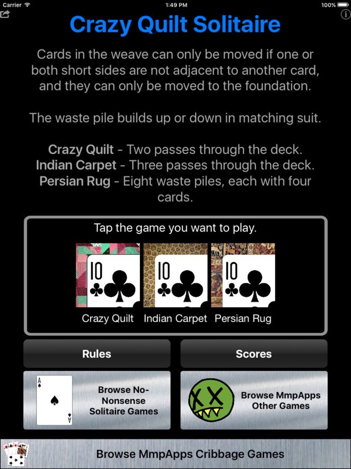 Crazy Quilt Solitaire Classic - 1.6 - (iOS)