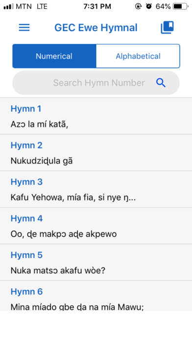Screenshot #2 pour GEC Ewe Hymnal