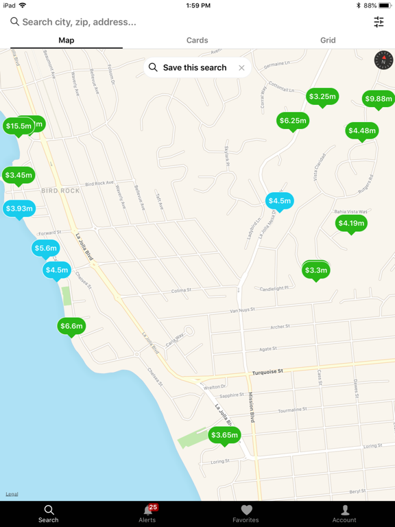 Oceanfront Luxury Homes iPad screenshot 1 - Lifestyle app