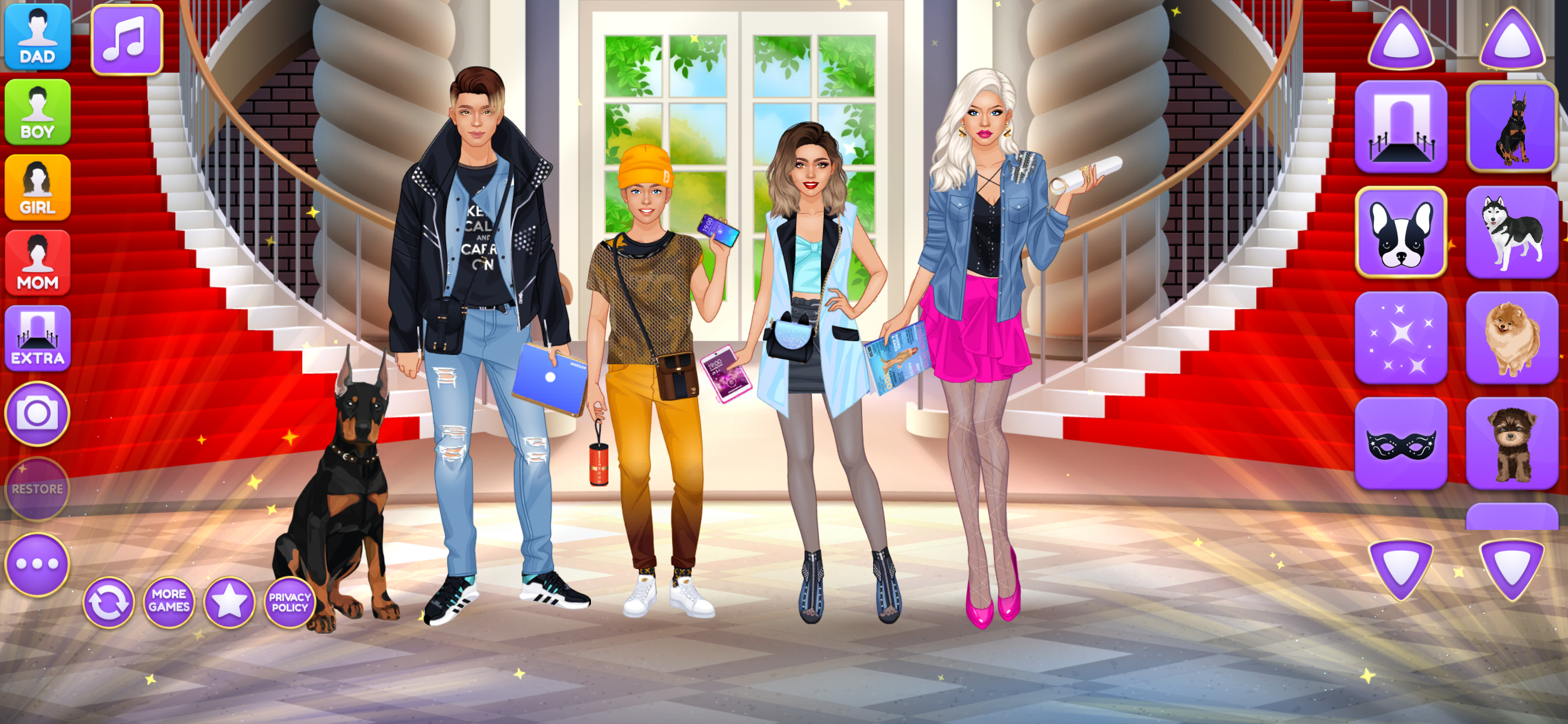 Superstar Family Dress Up Game