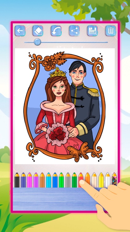 Fairy Princesses Coloring Book screenshot-3
