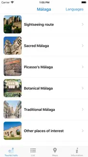 malaga ciudad genial audioguia iphone screenshot 2