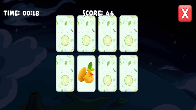 Memory Cards - Fruits Cards