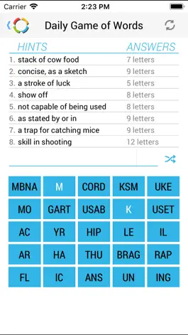 Game screenshot Daily Game of Words apk