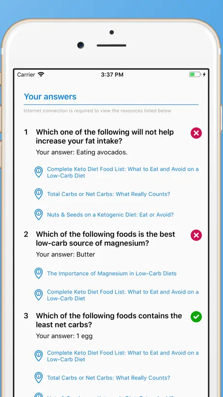 Keto Diet App Quiz