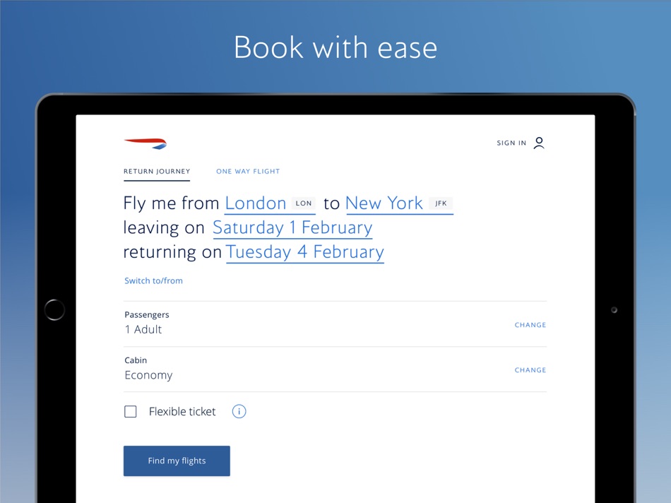 British Airways for iPad - 2.17 - (iOS)