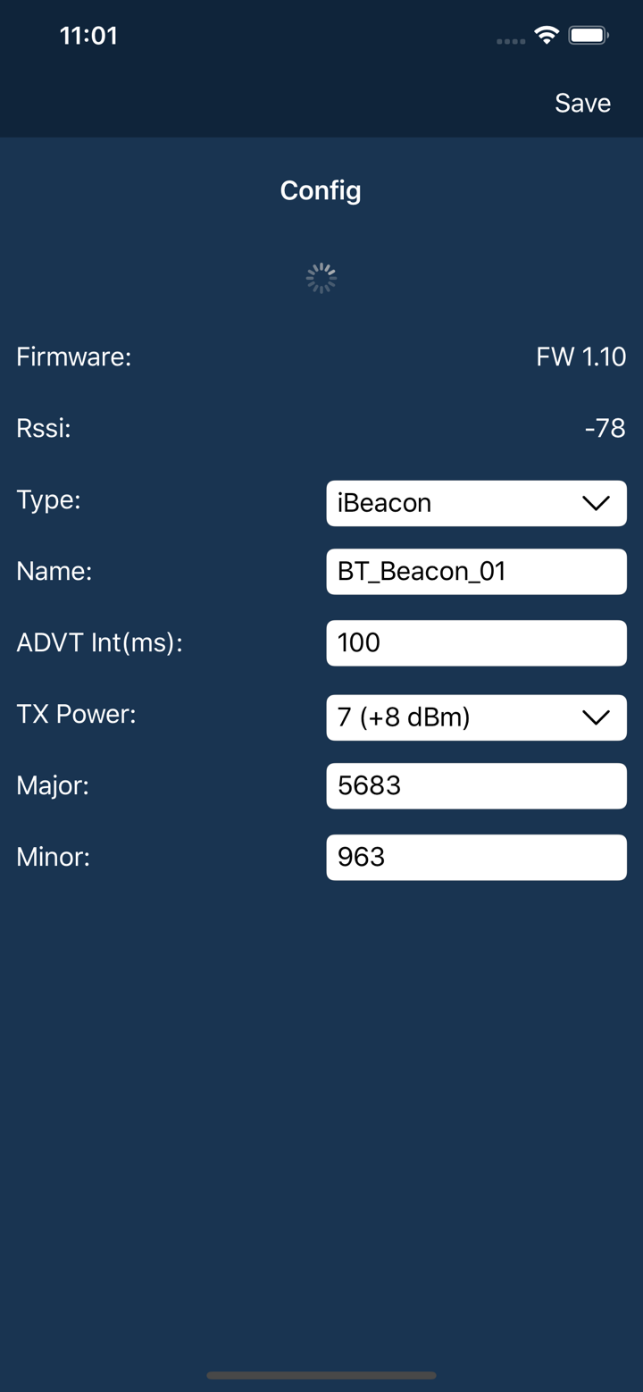 LinTech Beacon Konfigurator screenshot 2