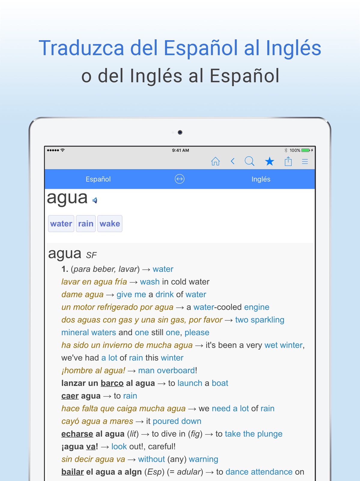 Diccionario Español-Inglés. ipad screenshot 1