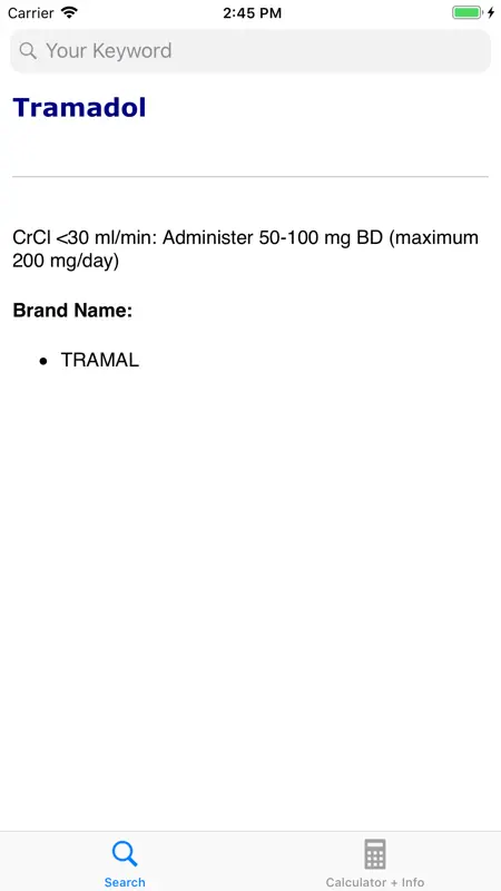 Renal Dose Adjustment & CrCl screenshot 1 of 2