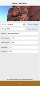 Where to Climb screenshot #1 for iPhone