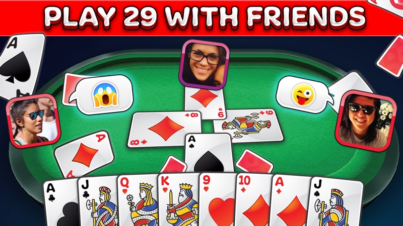 29 Card Game - Fast 28 Online screenshot 1