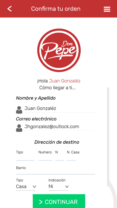 Screenshot #3 pour Don Pepe Domicilios