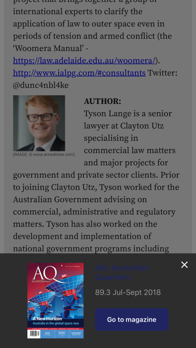 AQ: Australian Quarterly Screenshot 4 - AppWisp.com AQ: Australian Quarterly Screenshot 4 - AppWisp.com