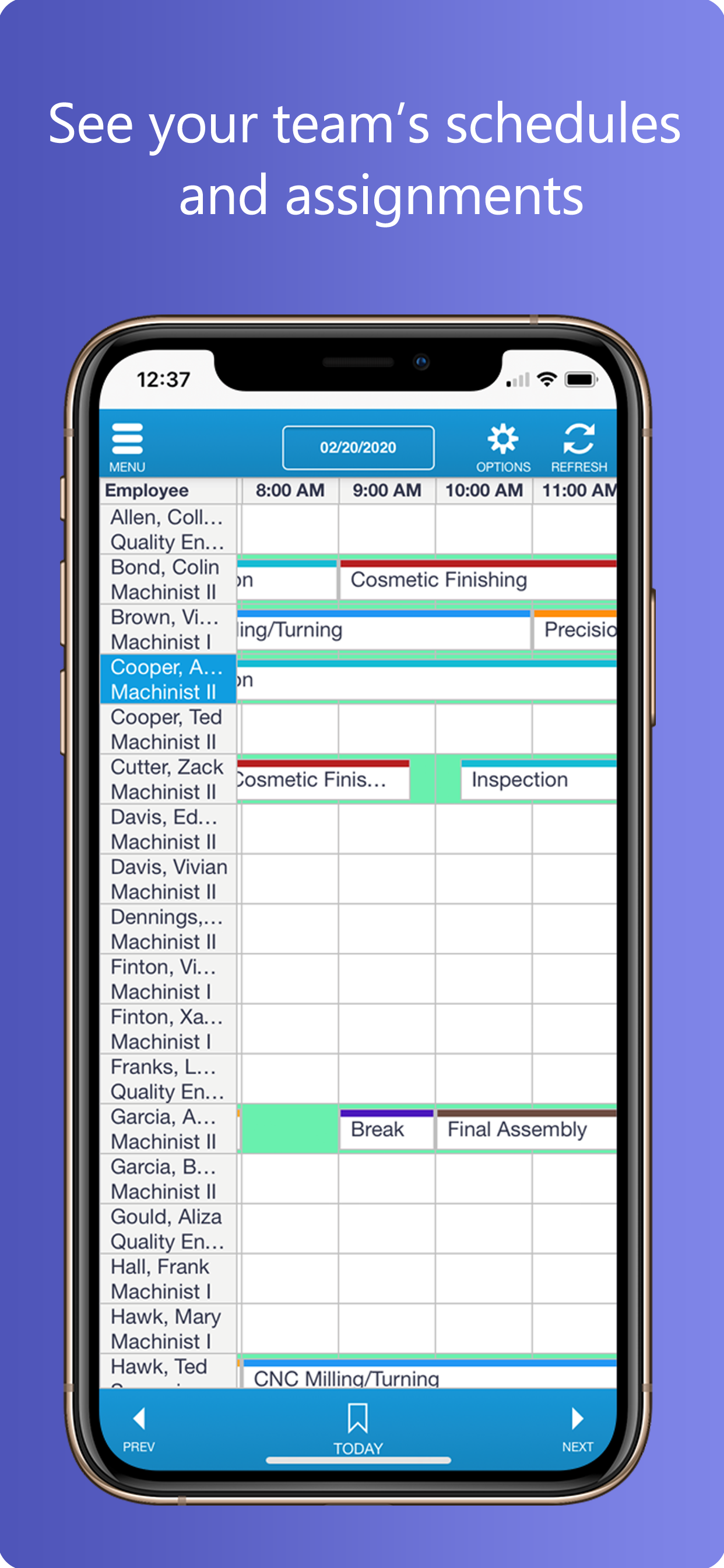Snap Schedule 365 Employee