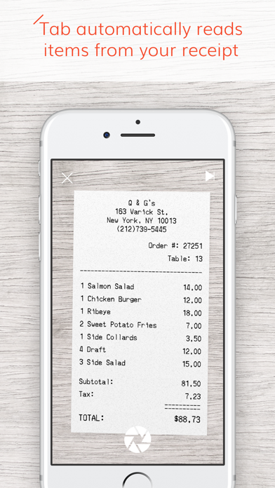 Tab - The simple way to split a bill screenshot
