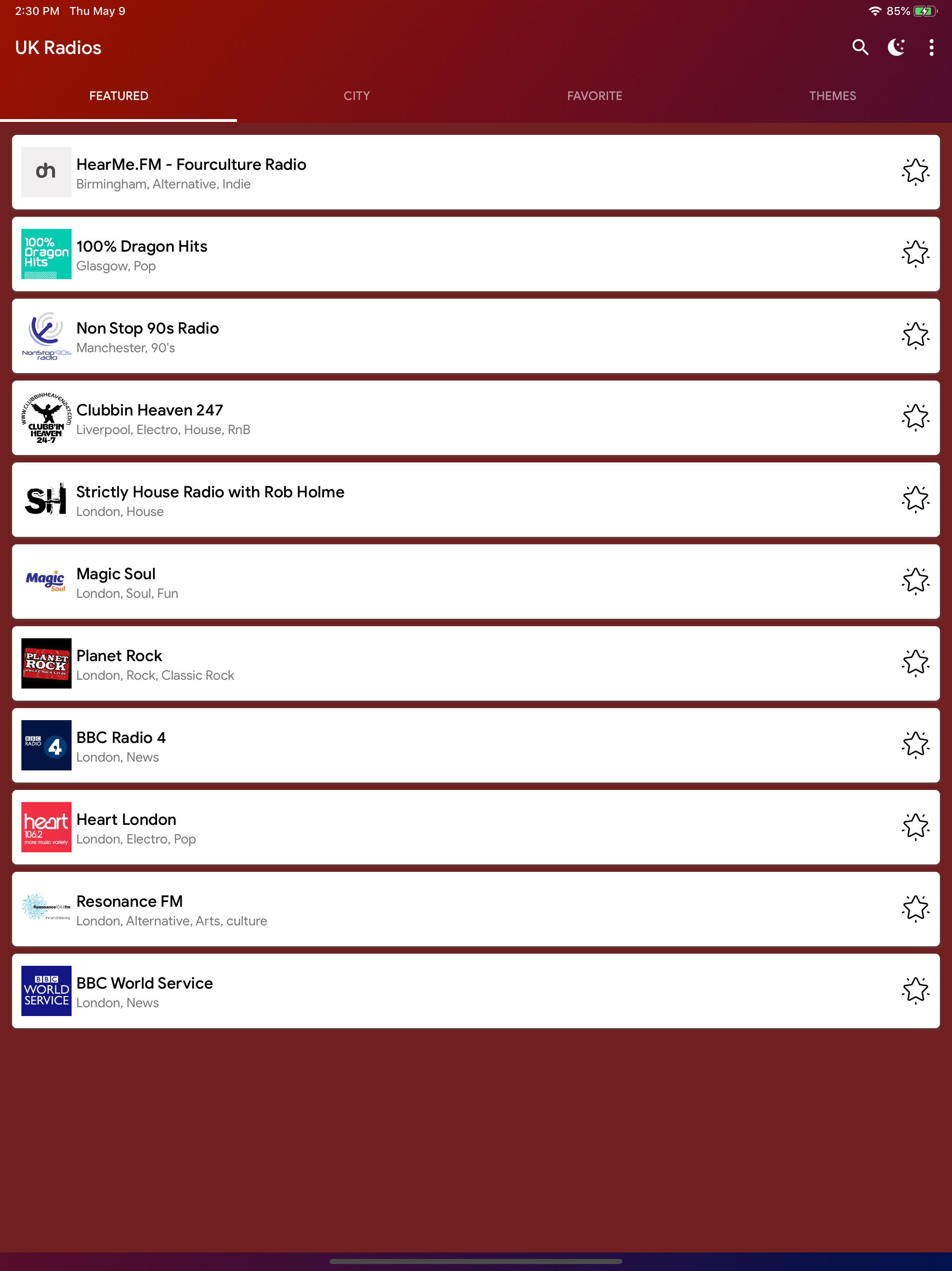 UK Radio Stations Online