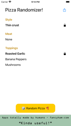 Pizza Randomizer screenshot 5