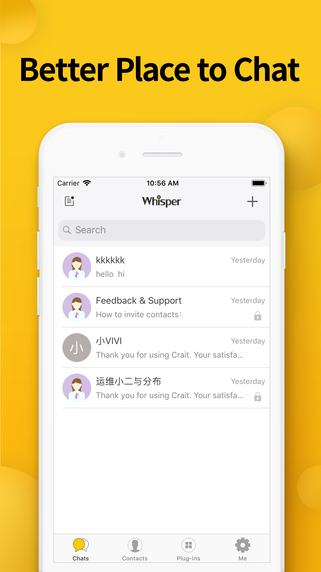 Whisper - Text and Video Chat