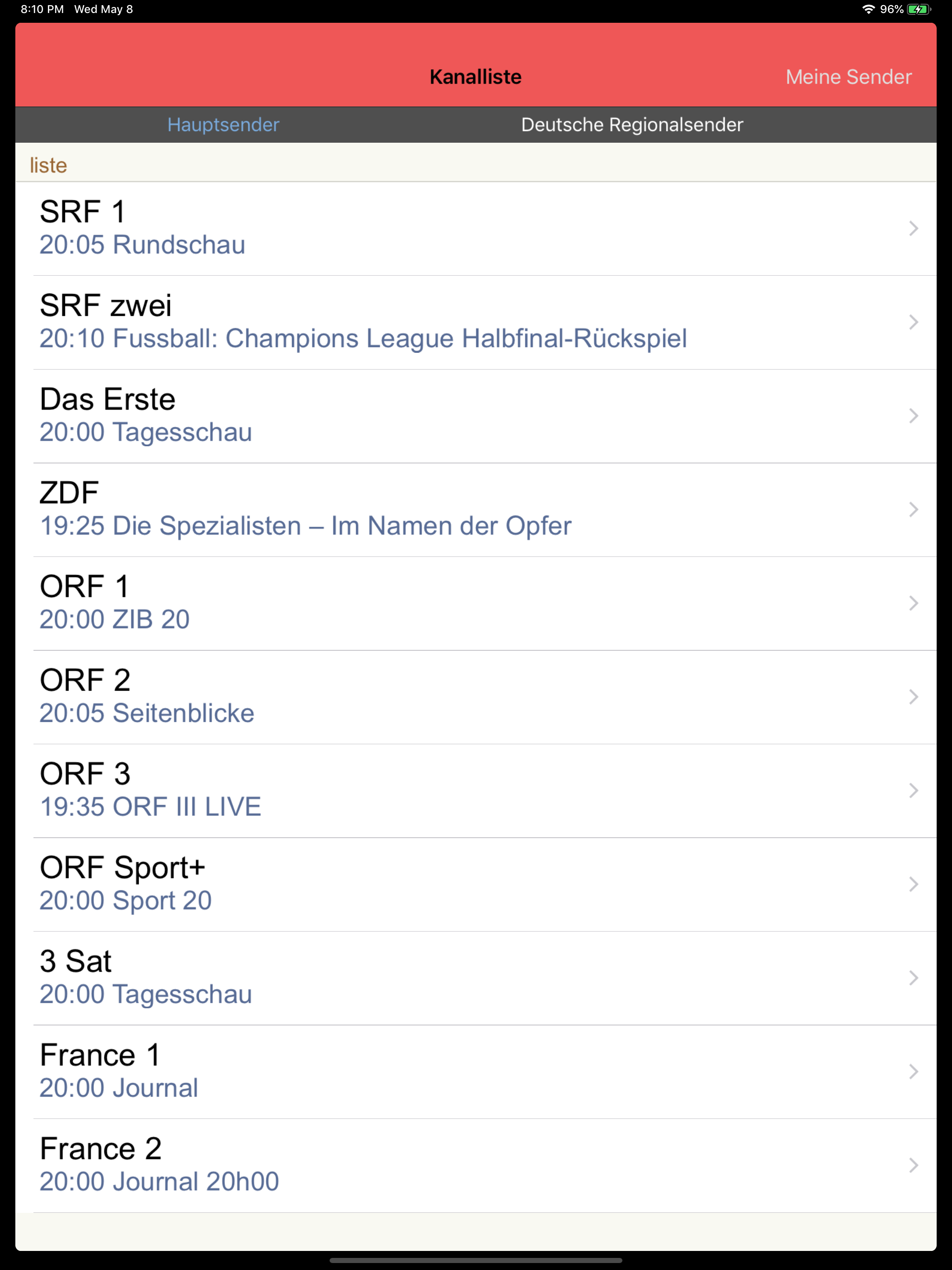 Schweiz TV-programm