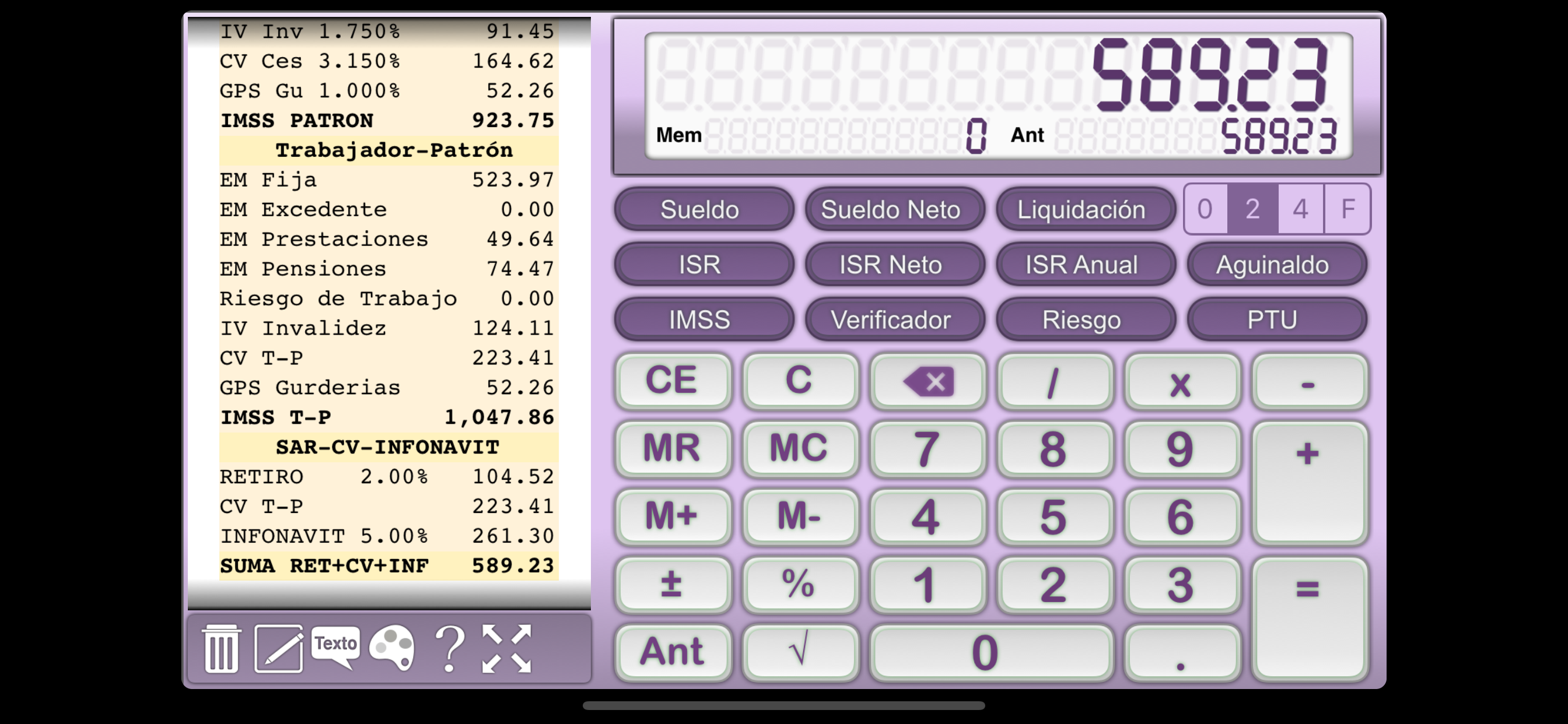ISR calculadora
