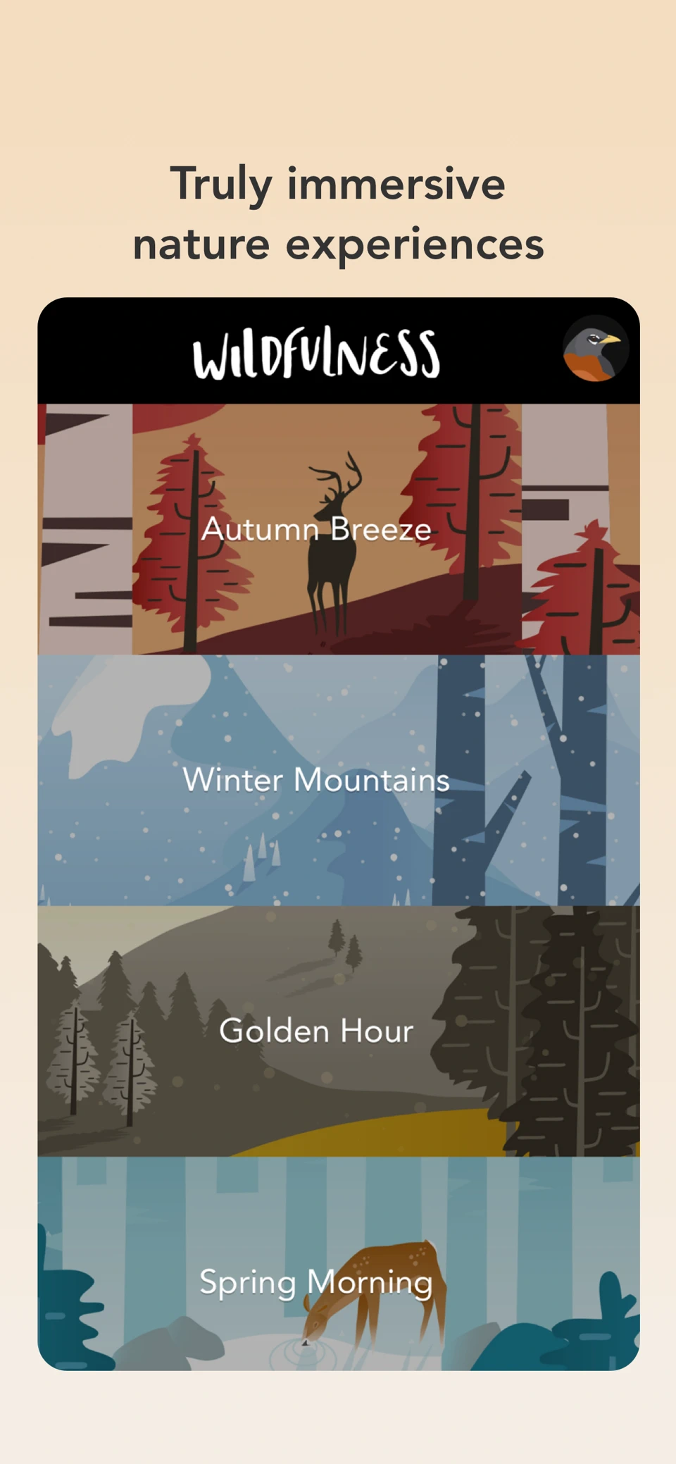 Wildfulness: Meditate & Relax screenshot