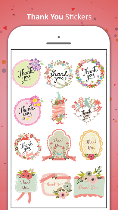 Thank you card Stickers screenshot 2