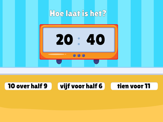 Leren klokkijken - rekenen iPad app afbeelding 7