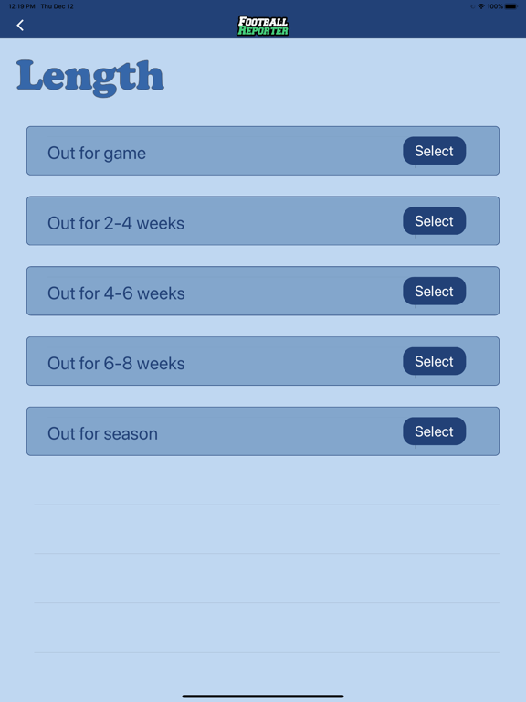 Football Reporter iPad screenshot 4 - News app