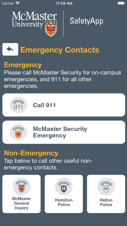 McMaster SafetyApp