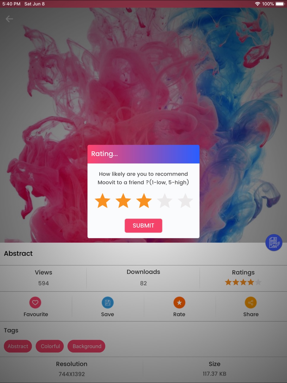 iPad screenshot