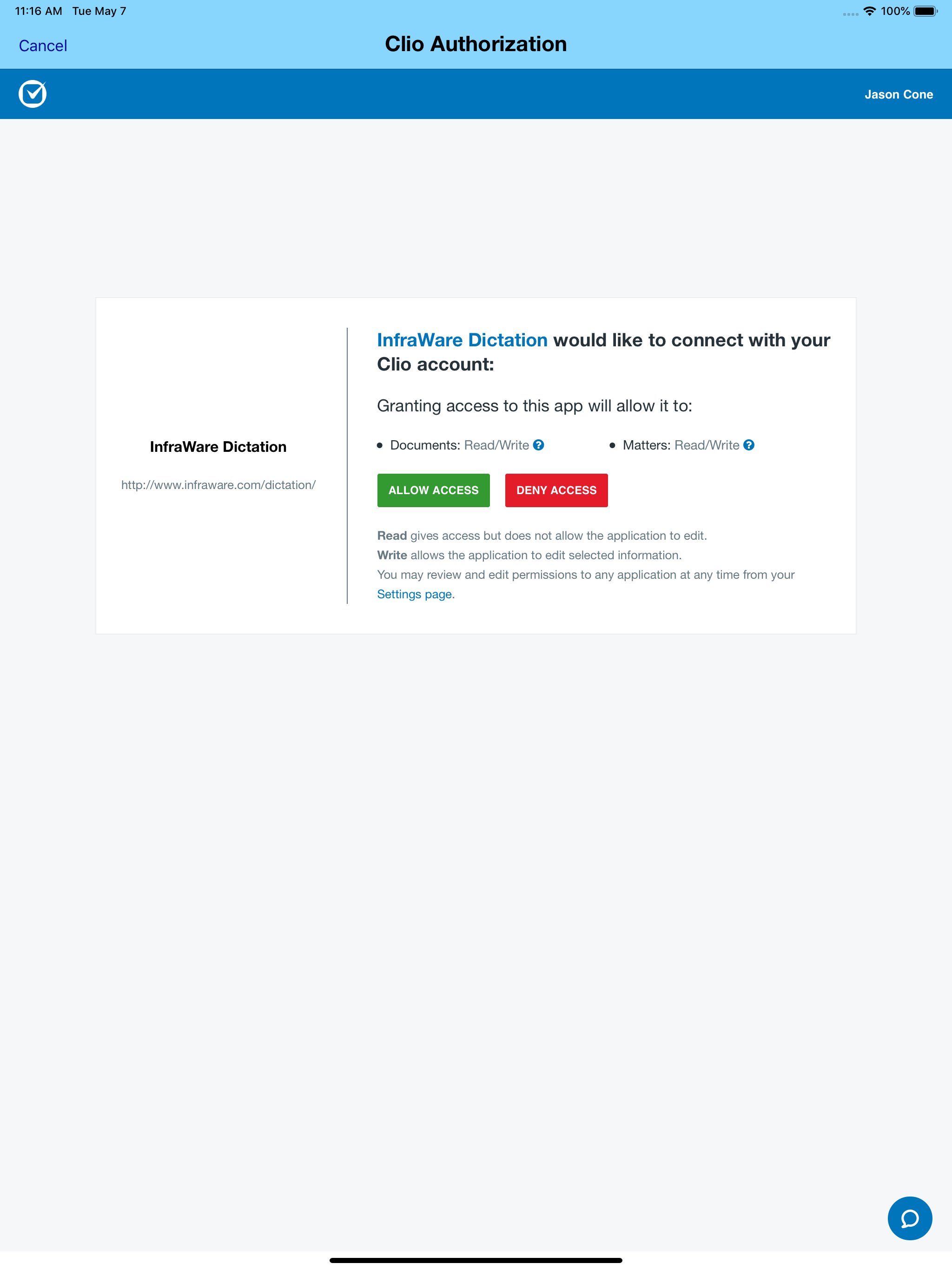 InfraWare Dictation