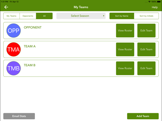 iTrackSoccer - Soccer Stats iPad screenshot
