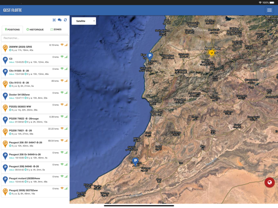 Gest Flotte - GPS Tracker iPad screenshot