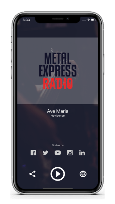 Screenshot #1 pour Metal Express Radio App